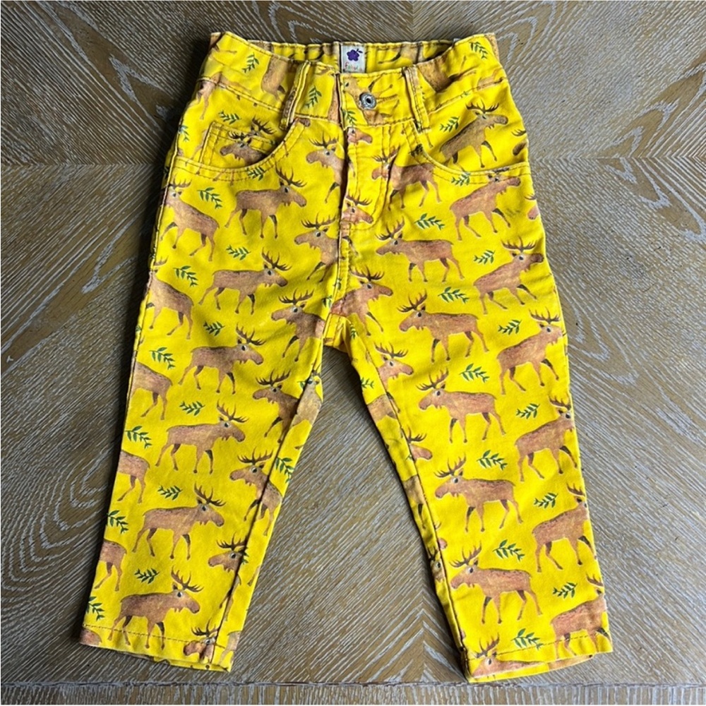 FABULA Little Girls Moose/ Elk Yellow Jean 2
